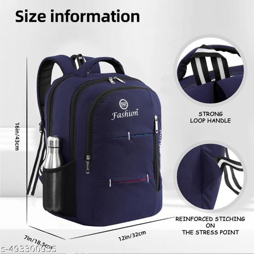 Casual Backpack 30L,  4 Main Compartments, Bottle Pocket, Front Pocket, Padded Shoulder Strap