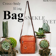 SNEKLE BYET Stylish Professional Casual Synthetic Leather Unisex Bag/Shoulder Bag for Men/Travel Bag/Cross Body Bag/Office Business Bag/Messenger Bag/Stylish Sling Bag for Men & Women
