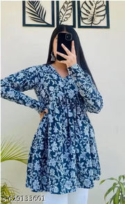 Womens Rayon Printed Kurti