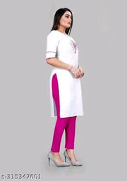Fancy Festival Doimond Hot Fix Cotton Kurti Combo-2