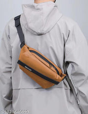 Men’s Crossbody Sling Bag | Compact Waist & Chest Bag | Water-Resistant Travel Fanny Pack with Adjustable Strap for Daily Use, Hiking & Outdoor Adventures