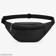 Waist Bag fanny pack bum bag travel passport holder chest bag phone  holder Waist Bag fanny pack bum bag travel passport holder chest bag phone holder (Black)