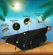 Men's Black Waist Bag || Men's Casual Waist Bag || Stylo Men's Waist Bags || Kamar Bags || Unisex Waist Bags