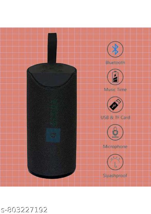 QUXXA TG-113 Best Bluetooth Wireless Speaker for DJ Party, Outdoor, Bedroom with Great Sound, Super Bass, Portable, Rechargeable Supports TF/USB/Pen Drive/AUX (Multi-Color) (Multicolor)