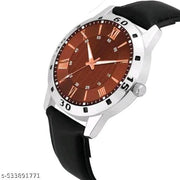 Yolako Brown Copper Romen Leather Analog Boy and Men Watch