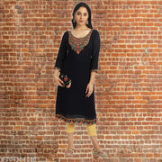 Embroidered georgette designer kurti for women