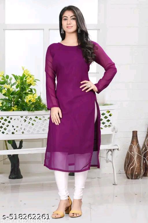Georgette Partywear Kurtis For Women