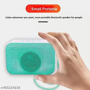 M412SP Wireless Portable Bluetooth Speakers with Attached Mobile Stand and Colorful Light, FM Radio, USB Port, Powerful Base, 4 Hours Play Time 5 W Bluetooth Speaker
