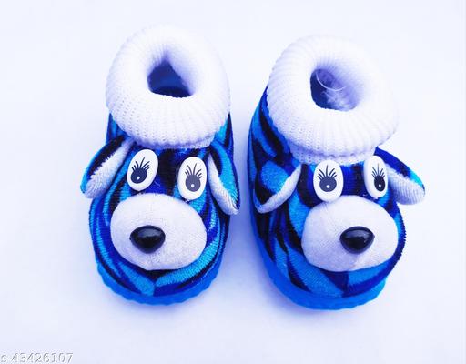 Tarun Child Care Baby Booties for Any Occasions, Festive-3 to 10 Months Unisex- Blue Bootie