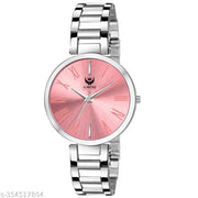 LORENZ Pink Dial Watch for Women & Girls - AS-41A
