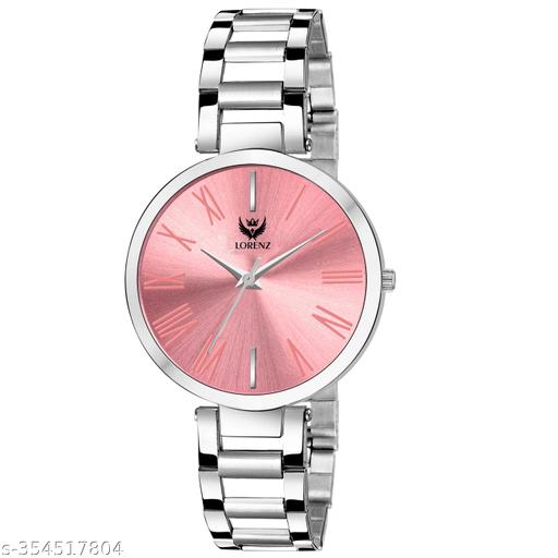 LORENZ Pink Dial Watch for Women & Girls - AS-41A