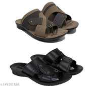 Nobelite Combo Pack of 2 Slippers, Ethnic Chappal,Sandal, Comfortable Sandal, Kohlapuri for Men.