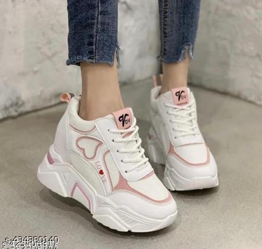 New fashion High Top Woman sneakers boot love Pink