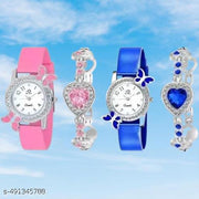 Fancy Women Analog Watches Combo With Braslate