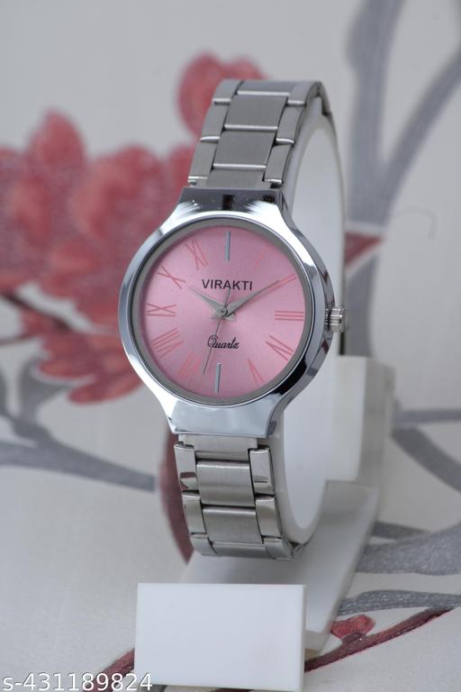 Unique and attractive solid round dail high quality stainless steel chain watches for girls and women
