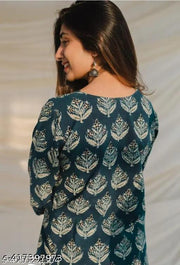 Woman's Rayon Printed Short Kurta