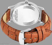 Alluring Men Blue Leather Analog Watch (Pack of 3)