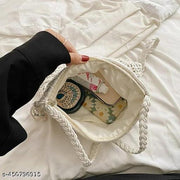 CRAFT PLUS | Premium , macrame sling bag for girls and women, Attractive  handmade cross body bag , size = 9 * 7 inches