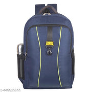 Casual Polyester Zip Pocket Blue Water Resistant Backpack For Men | Men's Backpack | College Bag | Laptop Bag | Travel Bag