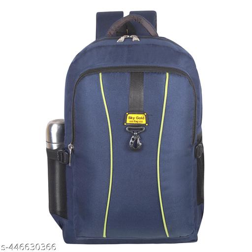 Casual Polyester Zip Pocket Blue Water Resistant Backpack For Men | Men's Backpack | College Bag | Laptop Bag | Travel Bag