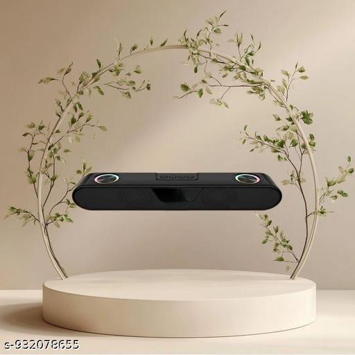 Portable Bluetooth Speaker, 16 Watts, Upto 8h Backup, Dual Drivers + Dual Passive Radiators, Call Function, Bluetooth v5.3 | USB | mSD| AUX, TWS, RGB LED