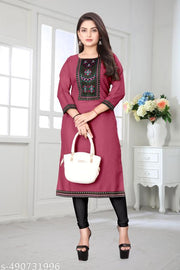 DESIGENER KURTI NEW COLLECTION COTTON BLEND STYLISH NEW TRENDY…