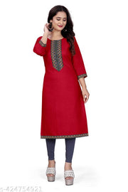 stylelist kurti with embroidered work