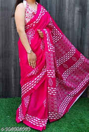 ETHNIC PURE COTTON MULMUL SAREE WITH BLOUSE