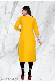 DOZZER FOX  Casule creap kurti  for woman multicoloured  low price  combo of 2