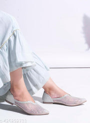 JM LOOKS Women's Bellies & Ballerinas | Pointed Toe Rhinestone | Stylish & Attractive Comfort for Women & Girls
