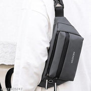 Waist Bag for Men & Women | Water-Resistant Crossbody Sling Fanny Pack with Dual Zipper Compartments & Adjustable Strap for Travel & Daily Use