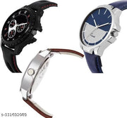 Analog Watch - For Men Special Super Quality Analog Watches Combo Look Like Handsome For Boys And Mens Pack Of - 3(436-24-17)
