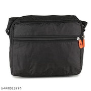 Nylon Unisex Sling Bag | One Sided Bag | Cross Body Multipurpose Hand Bag For Men & Women | Stylish Sling Bag | Side Bag | Messenger Bag for Office, Cash, Business Collection, Travelling | Pack Of 1