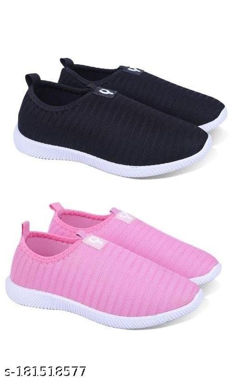 SUPEXr Women's and Girl's Comfortable Sports Running ,Walking Slip-on casual Shoes combo of 2