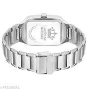 NEW DESIGNER SQUARE STIANLESS STEEL ADJUSTABLE CHAIN Analog Watch - For Men