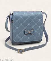 Elite alluring women Blue PU sling bags/Full hand work bag/sling bag for women/party wear bag for women/long bag for women/wedding bag for women/Small sling bags/Premium PU leather sling bags for women.