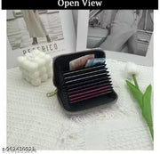 Women's Card Protective Case/Card Holder 9 Slots Card Holder Small Coin Purse(Purple)