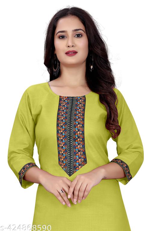 stylelist kurti with embroidered work