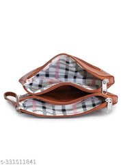 GUKA Wallet For Women / money organizer / women clutch / 3 zip compartments / multi compartment wallet