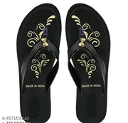 HIYAGA Fancy PU Slippers Flip-Flops for woman Pack OF 2
