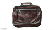 Premium Leather Laptop Bag for Men | Professional Office Messenger Bag | Waterproof Business Briefcase | Brown Formal Laptop Handbag