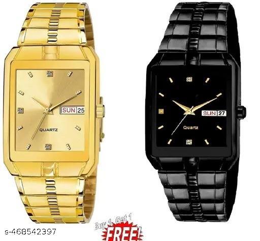 Multicolor ( Pack of 2 ) Metal Analog Watch for Men