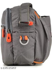 Grey Men & Women Sling Bag