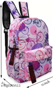 Fanex Stylish Latest Printed Medium Size Fashion Backpack for Girls
