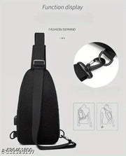 Cross-Border New Arrival Men'S Outdoor Chest Bag European and American Fashion USB Chest Bag Sports Crossbody Bag Business Crossbody Bag
