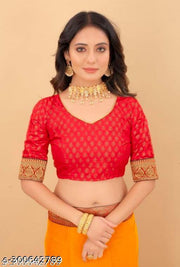 ETHNIC FANCY SAREES WITH JACQUARDJ  BLOUSE FOR WOMEN AND GIRLS