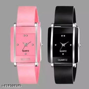 Women Analog Watches square Dial Watch combo