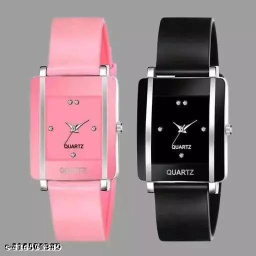 Women Analog Watches square Dial Watch combo