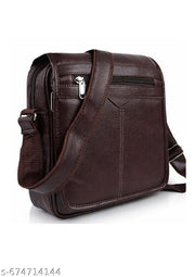 Heavy Quality Men Leather Sling Side Hand Bag | Stylish & Durable Crossbody Bag for Office & Travel