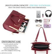Women's (MAROON)Textured  HAND  BAG